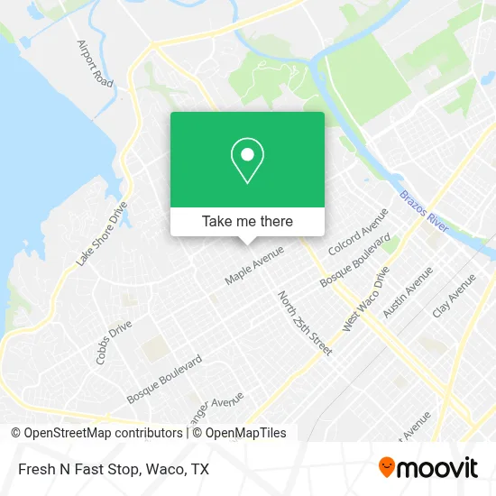 Fresh N Fast Stop map