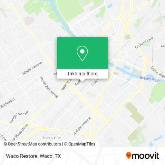 Waco Restore map