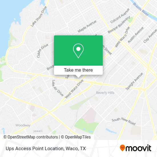 Ups Access Point Location map