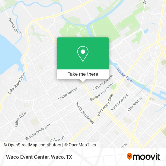 Waco Event Center map