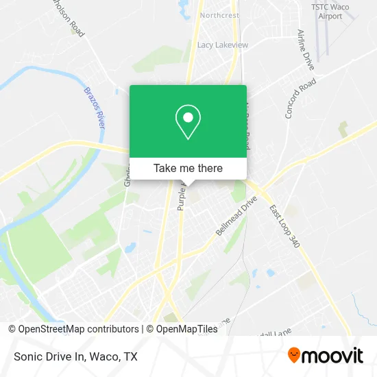 Sonic Drive In map
