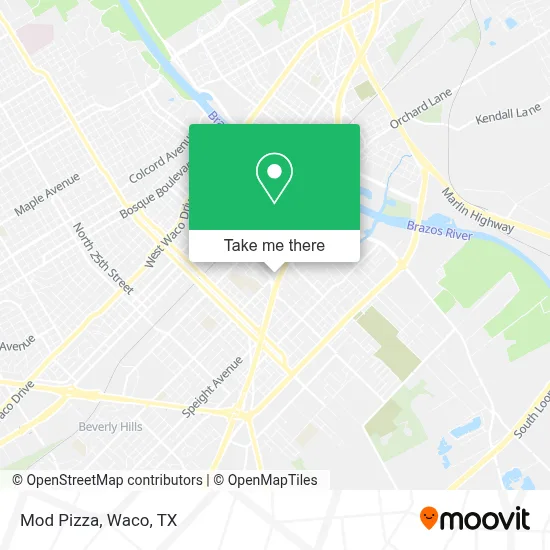 Mod Pizza map
