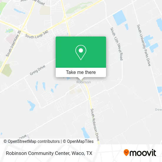 Robinson Community Center map