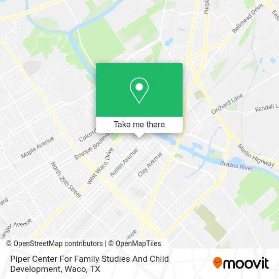 Piper Center For Family Studies And Child Development map