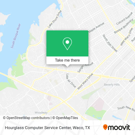 Hourglass Computer Service Center map
