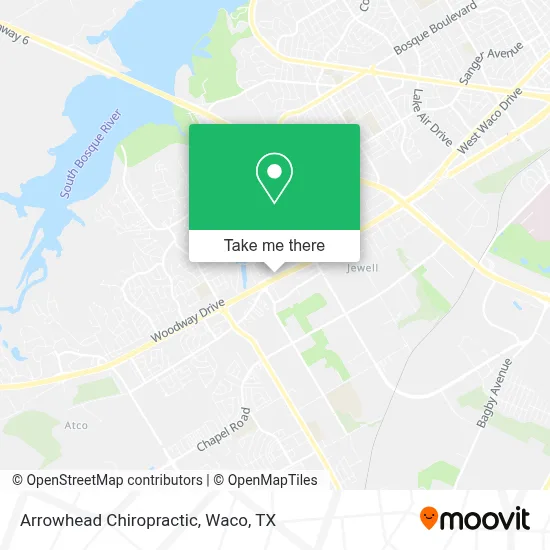 Arrowhead Chiropractic map