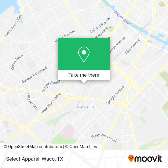 Select Apparel map