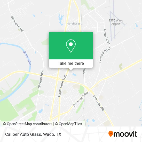 Caliber Auto Glass map