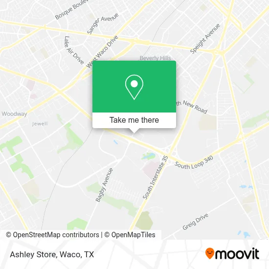 Ashley Store map