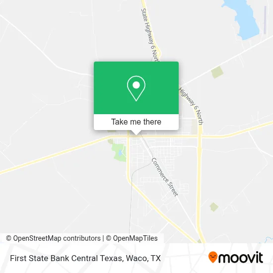 First State Bank Central Texas map
