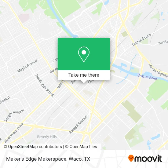 Maker's Edge Makerspace map
