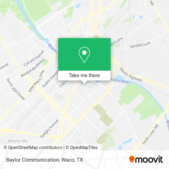 Baylor Communication map