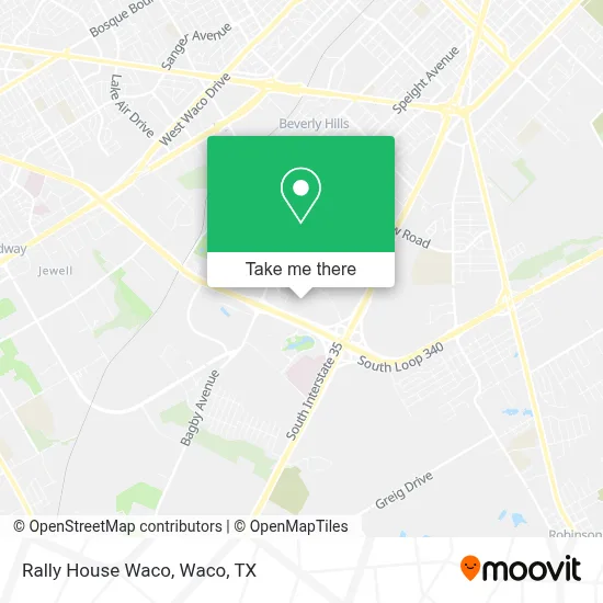 Rally House Waco map