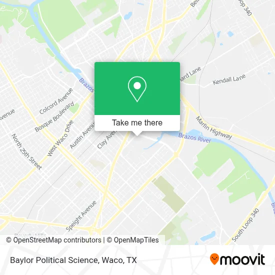 Baylor Political Science map