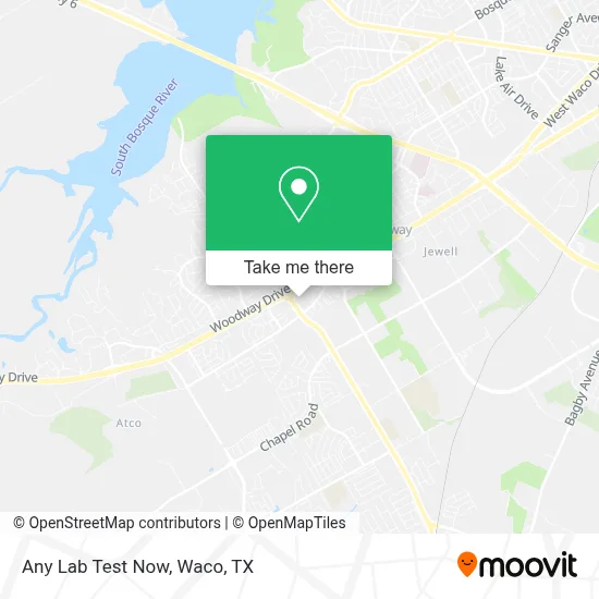 Any Lab Test Now map