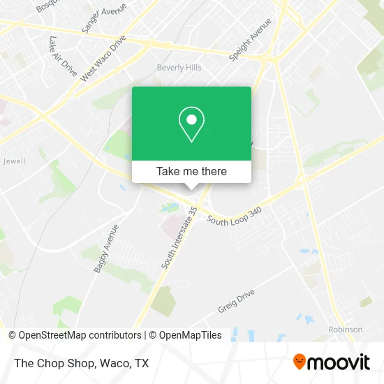 The Chop Shop map