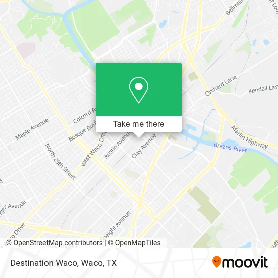 Destination Waco map