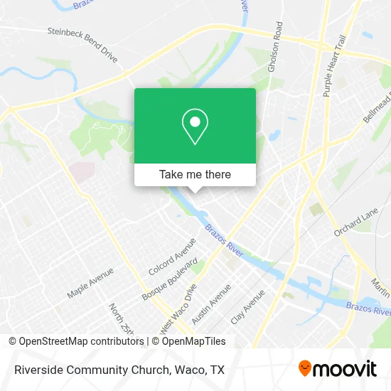 Riverside Community Church map