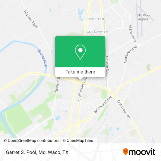Garret S. Pool, Md map