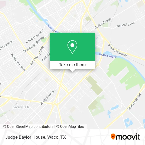 Judge Baylor House map