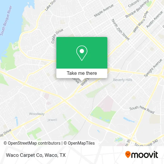 Waco Carpet Co map