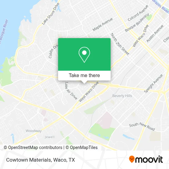 Cowtown Materials map