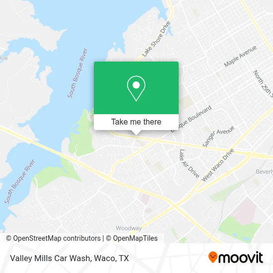 Valley Mills Car Wash map