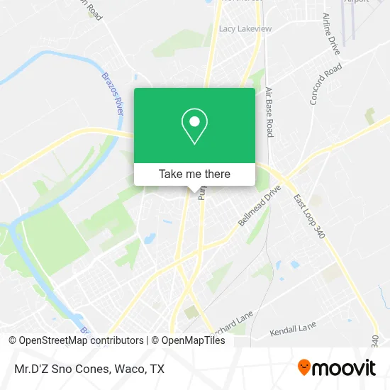 Mr.D'Z Sno Cones map