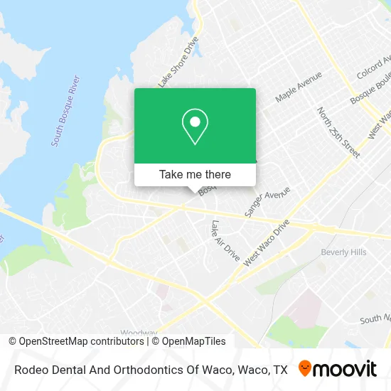 Rodeo Dental And Orthodontics Of Waco map