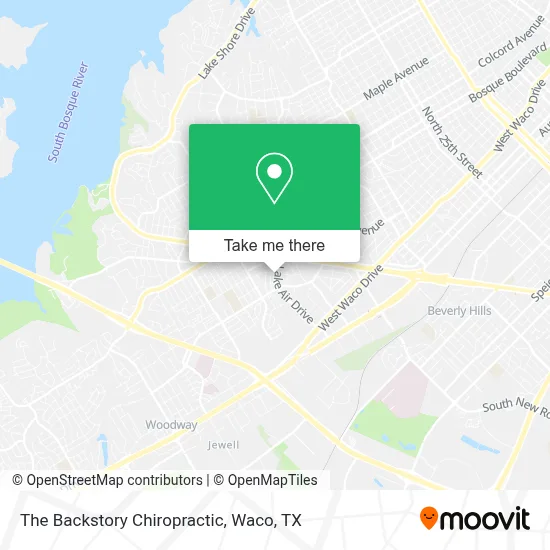The Backstory Chiropractic map