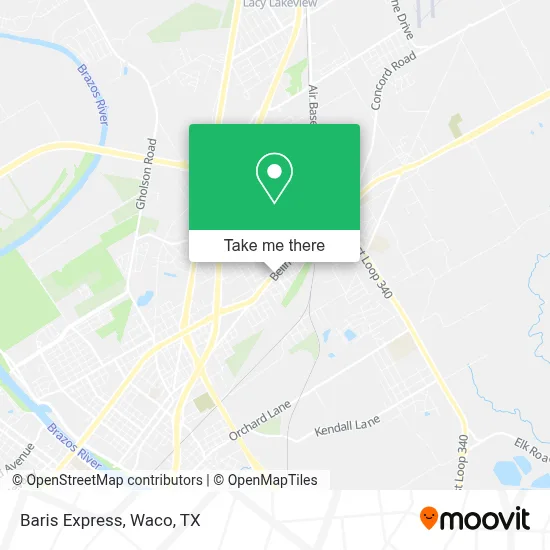 Baris Express map