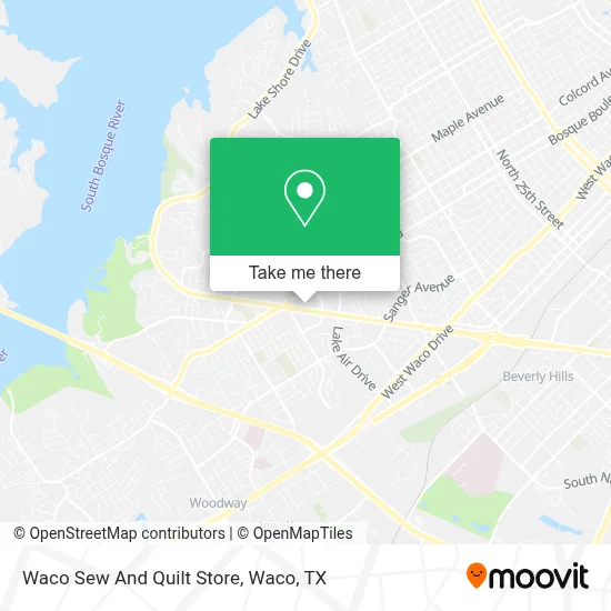 Waco Sew And Quilt Store map