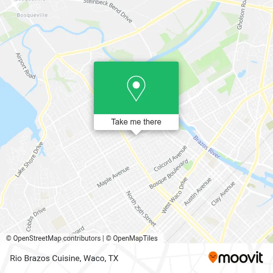 Rio Brazos Cuisine map
