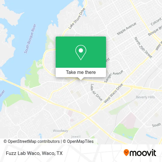 Fuzz Lab Waco map