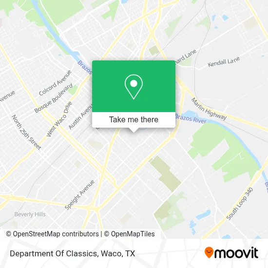 Department Of Classics map