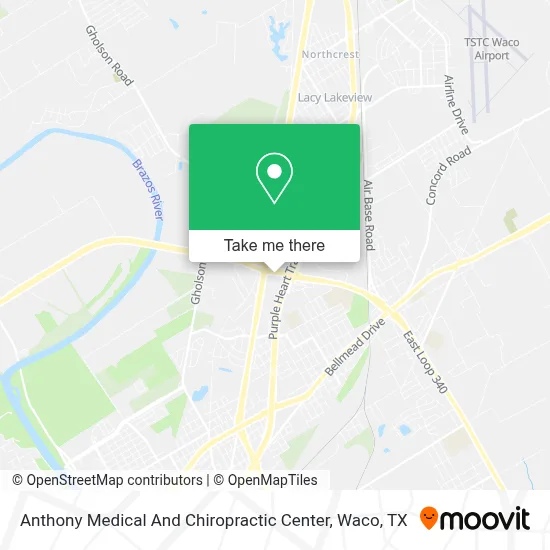Anthony Medical And Chiropractic Center map