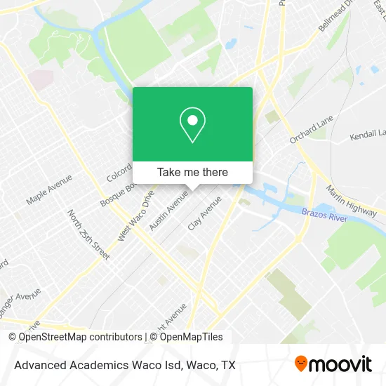 Advanced Academics Waco Isd map