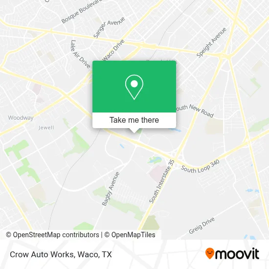Crow Auto Works map