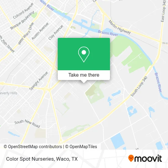 Color Spot Nurseries map
