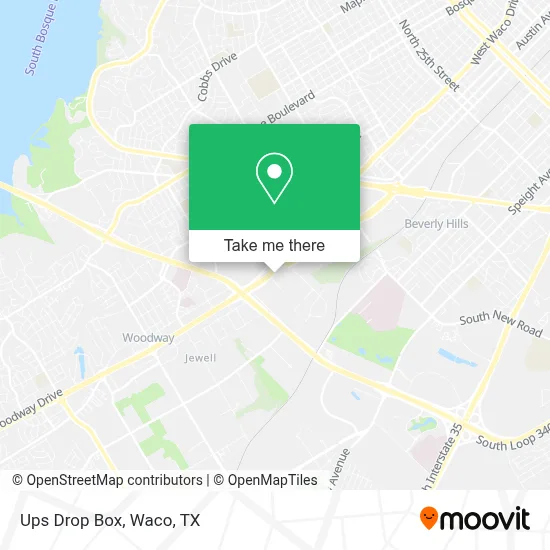 Ups Drop Box map