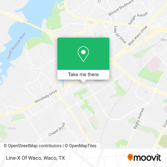 Line-X Of Waco map