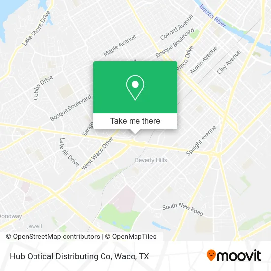 Hub Optical Distributing Co map