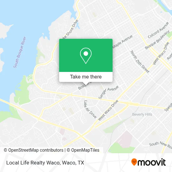 Local Life Realty Waco map