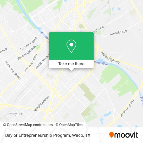 Baylor Entrepreneurship Program map