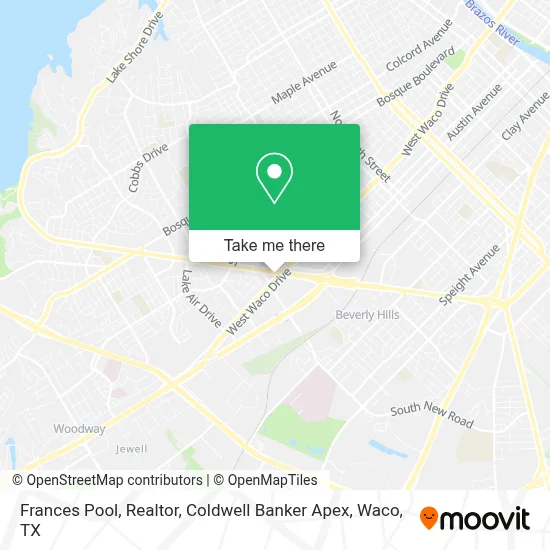 Frances Pool, Realtor, Coldwell Banker Apex map