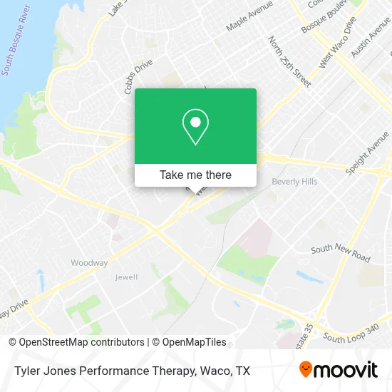 Tyler Jones Performance Therapy map