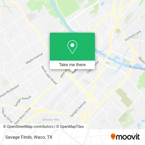Savage Finds map