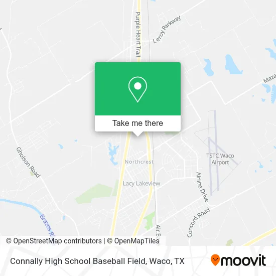 Connally High School Baseball Field map
