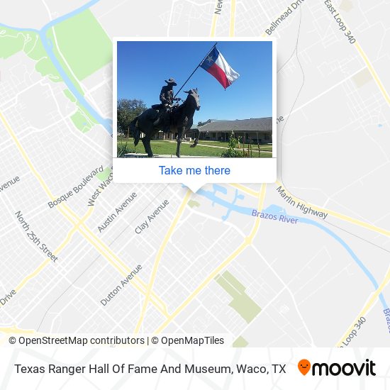 Texas Ranger Hall Of Fame And Museum map