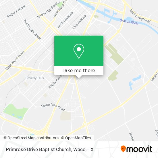 Mapa de Primrose Drive Baptist Church